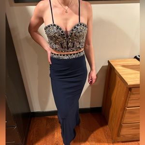 Faviana two piece dress.